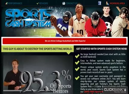 Homepage - Sports Cash System Review