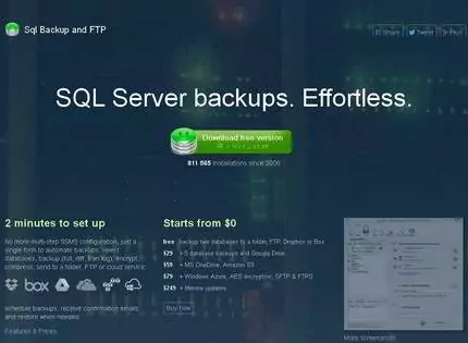 Homepage - Sql Backup and FTP Review