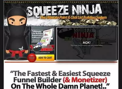 Homepage - Squeeze Ninja Software Review