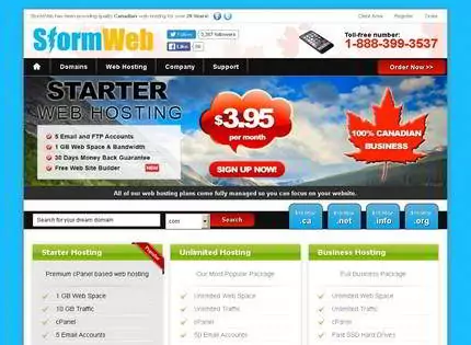 Homepage - StormWeb Review