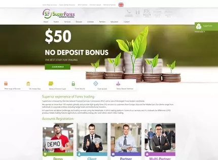 Homepage - SuperForex Review