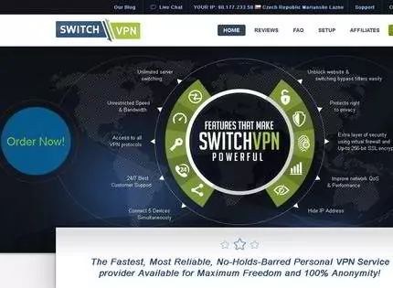 Homepage - SwitchVPN Review