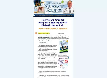 Homepage - The Neuropathy Solution Program Review