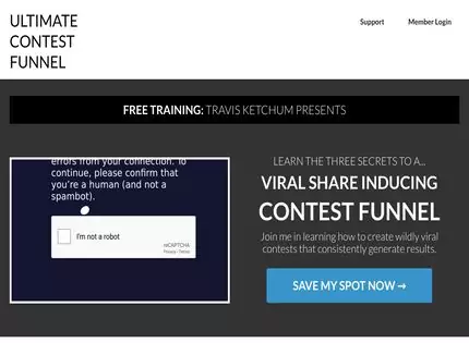 Homepage - The Ultimate Contest Funnel Review