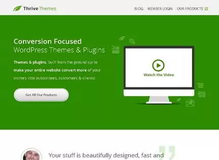 Homepage - Thrive Themes Review