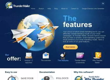 Homepage - Thunder Mailer Review
