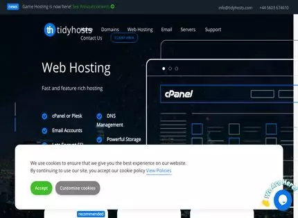Homepage - Tidyhosts Review