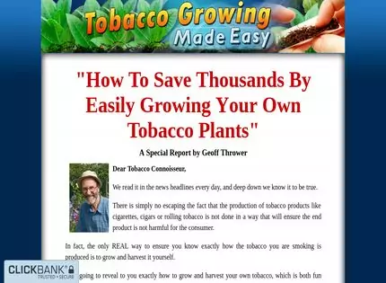 Homepage - Tobacco Growing Made Easy Review