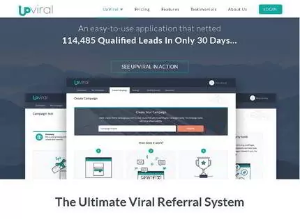 Homepage - UpViral Review