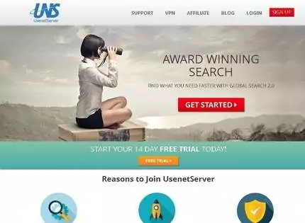 Homepage - UsenetServer Review