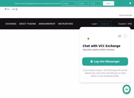 Homepage - VCC Exchange Review