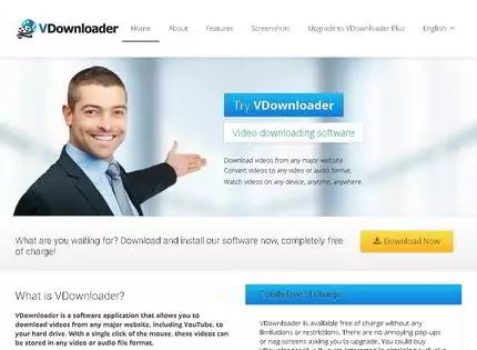 Homepage - VDownloader Review
