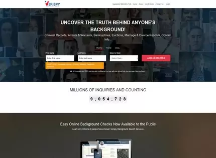 Homepage - Verispy Review