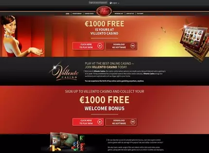Homepage - Villento Casino Review