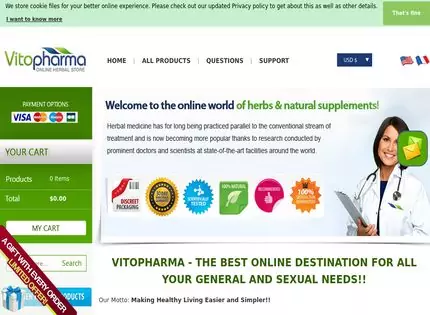 Homepage - Vitopharma Review
