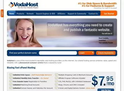 Homepage - VodaHost Review
