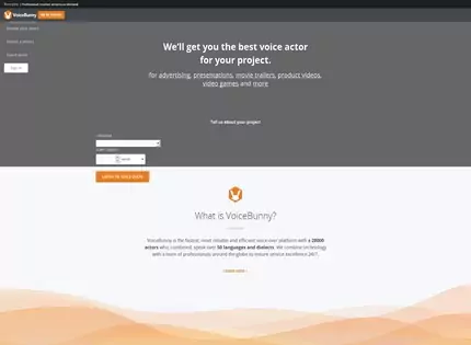 Homepage - VoiceBunny Review