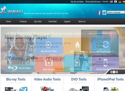 Homepage - WinAVI Video Converter Review