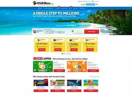 Homepage - WinTrillions.com Review
