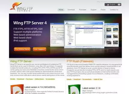 Homepage - Wing FTP Server Review