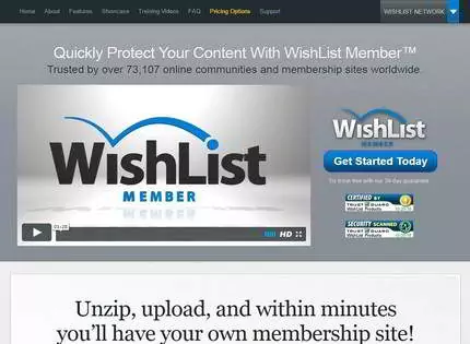 Homepage - WishList Member Review