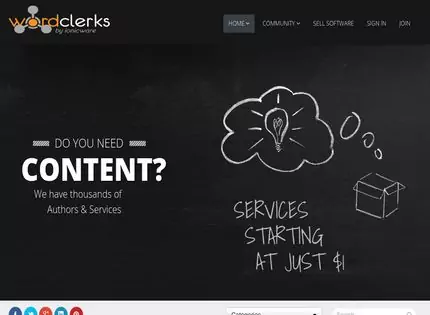 Homepage - WordClerks Review