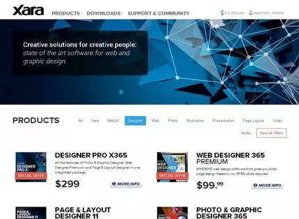Homepage - Xara Web Designer Review