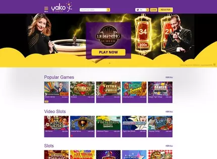 Homepage - Yako Casino Review