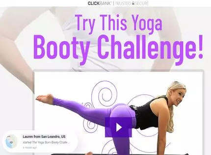 Homepage - Yoga Booty Challenge Review
