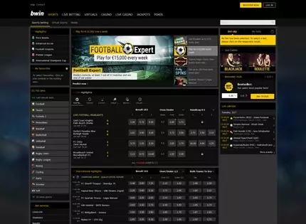 Homepage - bwin Poker Review