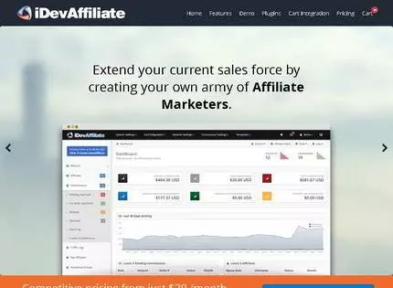 Homepage - iDevAffiliate Review