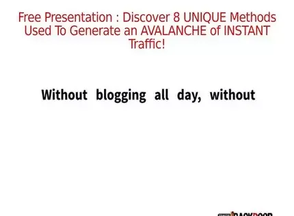 Traffic Backdoor Traffic Backdoor