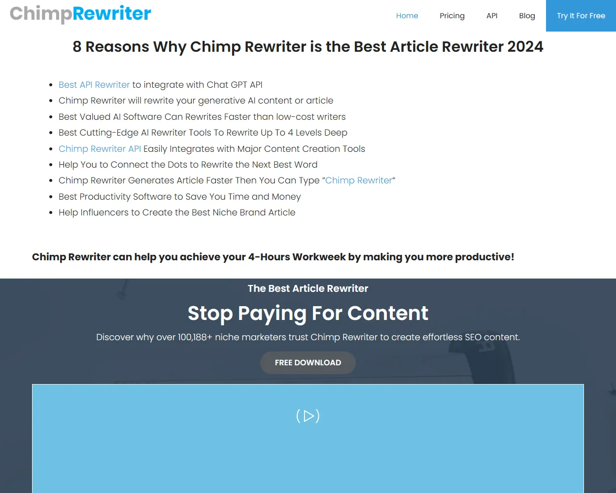 Chimp Rewriter Chimp Rewriter