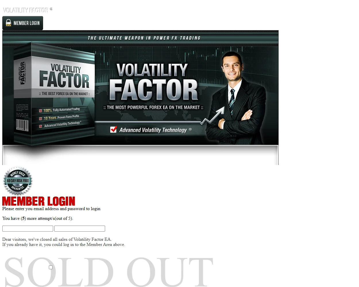 Volatility Factor EA Volatility Factor EA