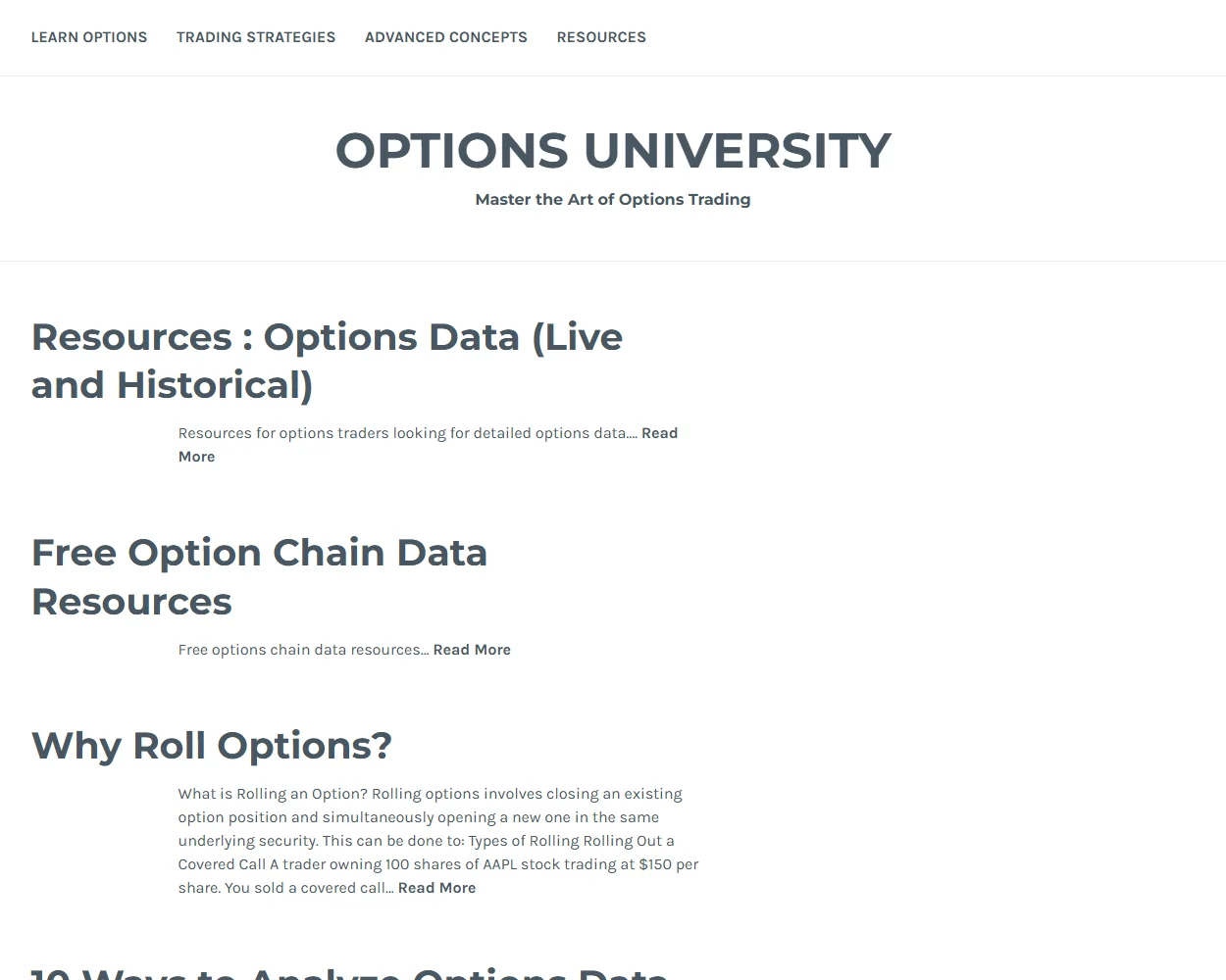 Options University Options University