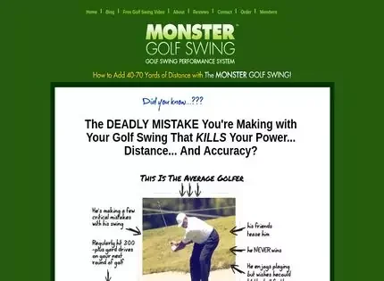Monster Golf Swing Monster Golf Swing