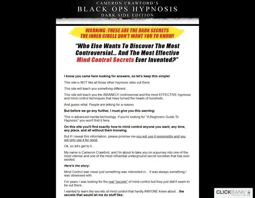 Black Ops Hypnosis