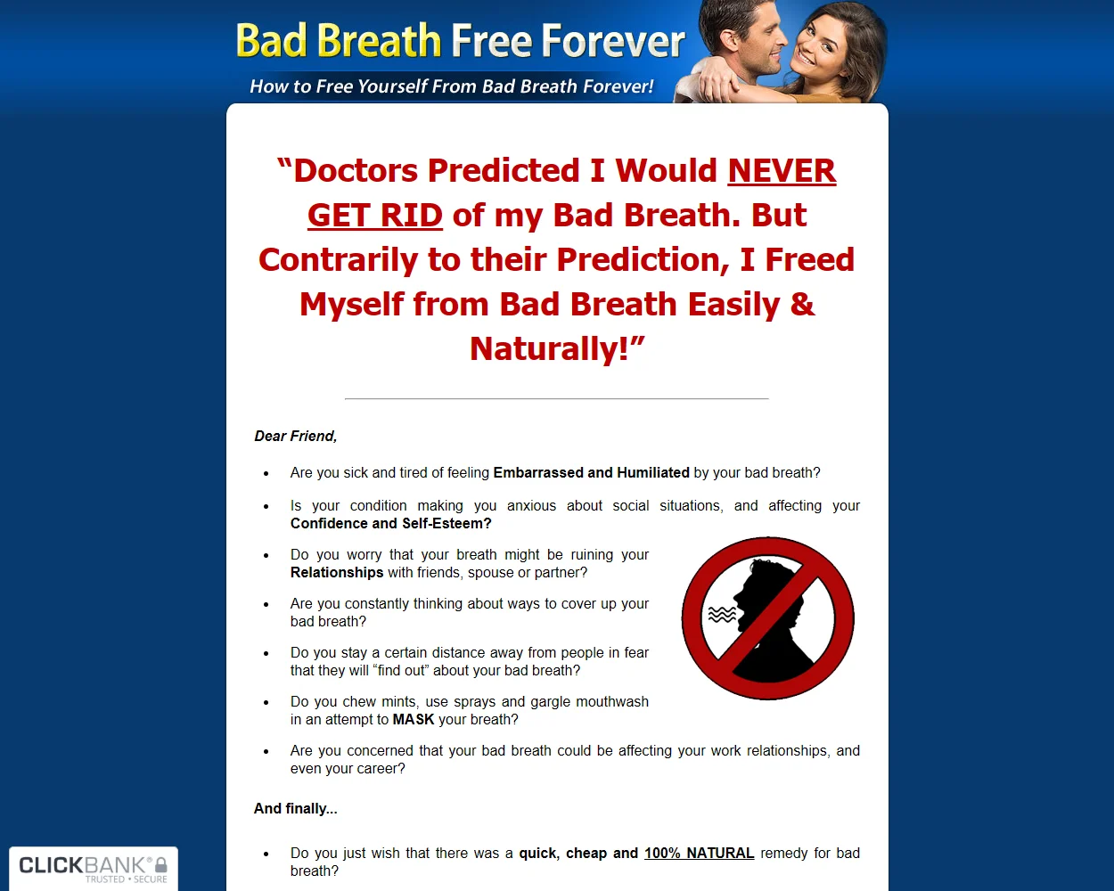 Bad Breath Free Forever Bad Breath Free Forever