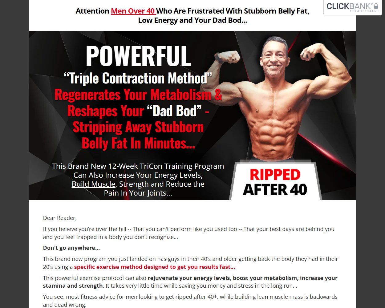 Ripped At 40 For Men Ripped At 40 For Men