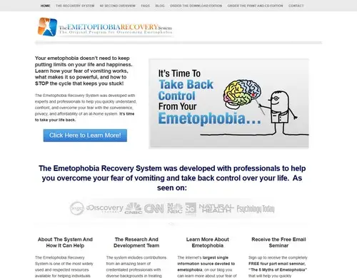 The Emetophobia Recovery System