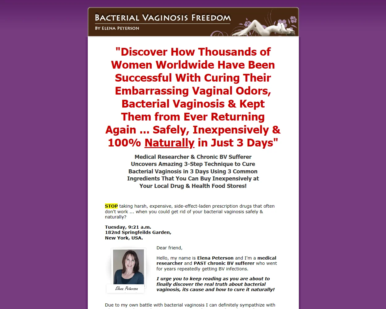 Bacterial Vaginosis Freedom Bacterial Vaginosis Freedom