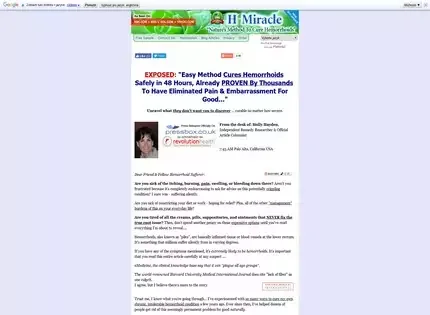 Hemorrhoid Miracle Hemorrhoid Miracle