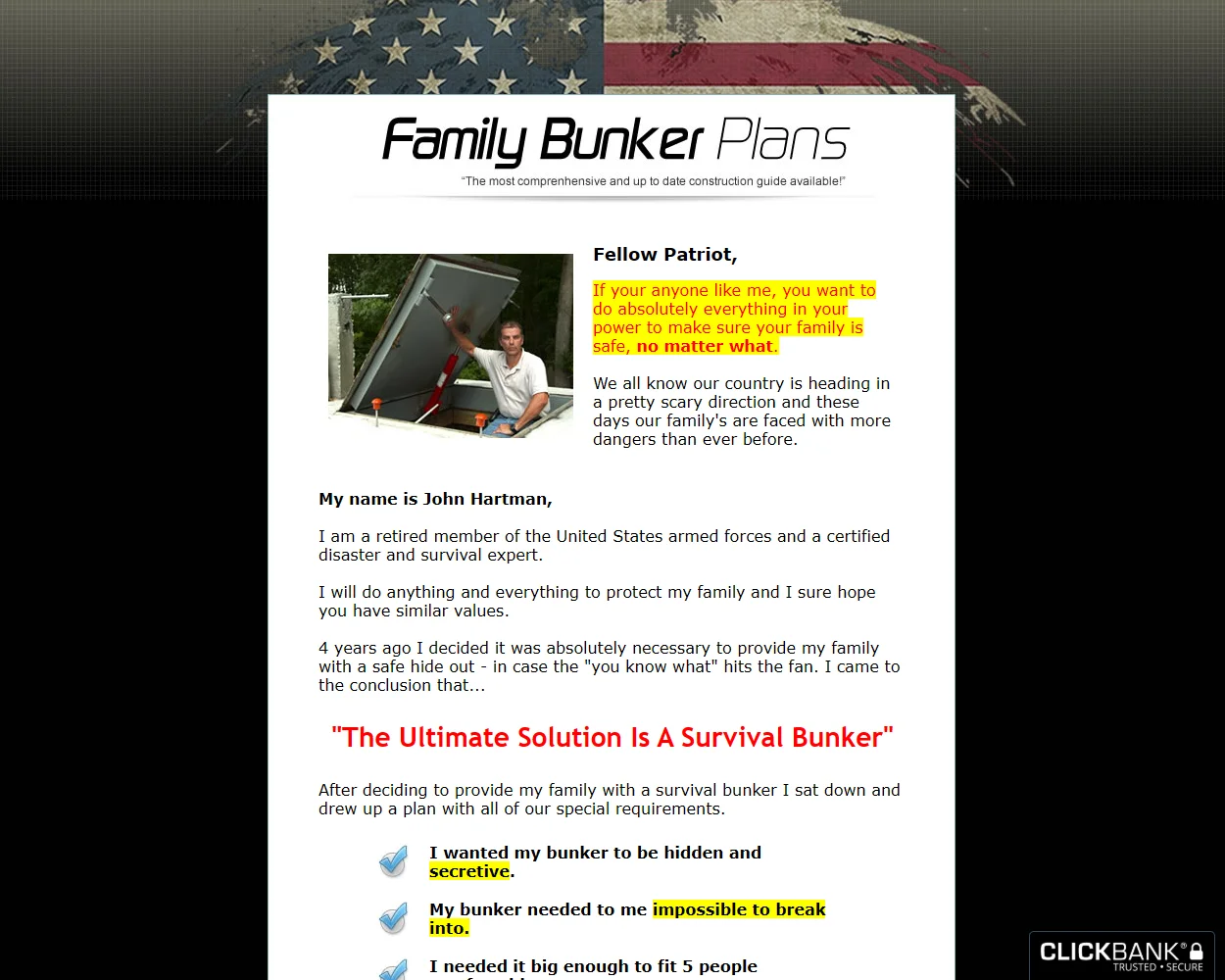 Family Bunker Plans Family Bunker Plans