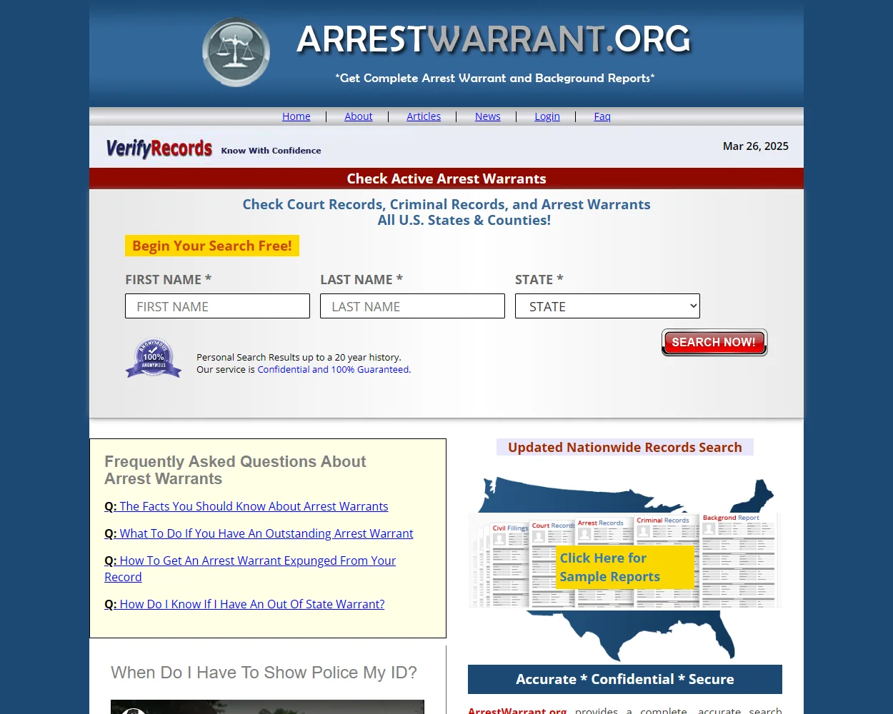 ArrestWarrant.org ArrestWarrant.org