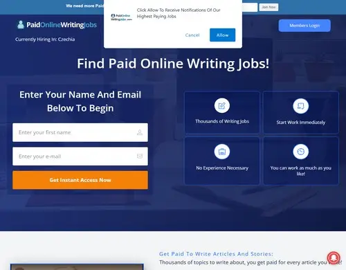 Paid Online Writing Jobs