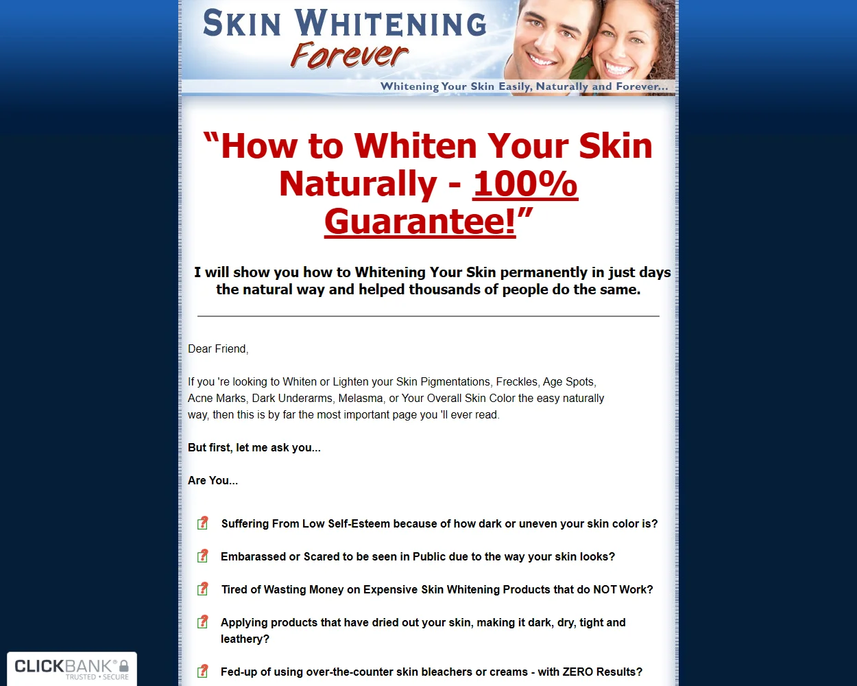 Skin Whitening Forever Skin Whitening Forever
