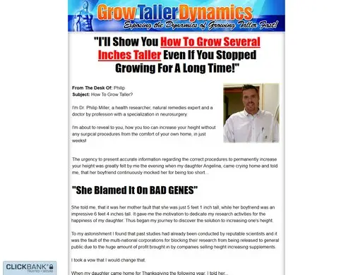 Grow Taller Dynamics