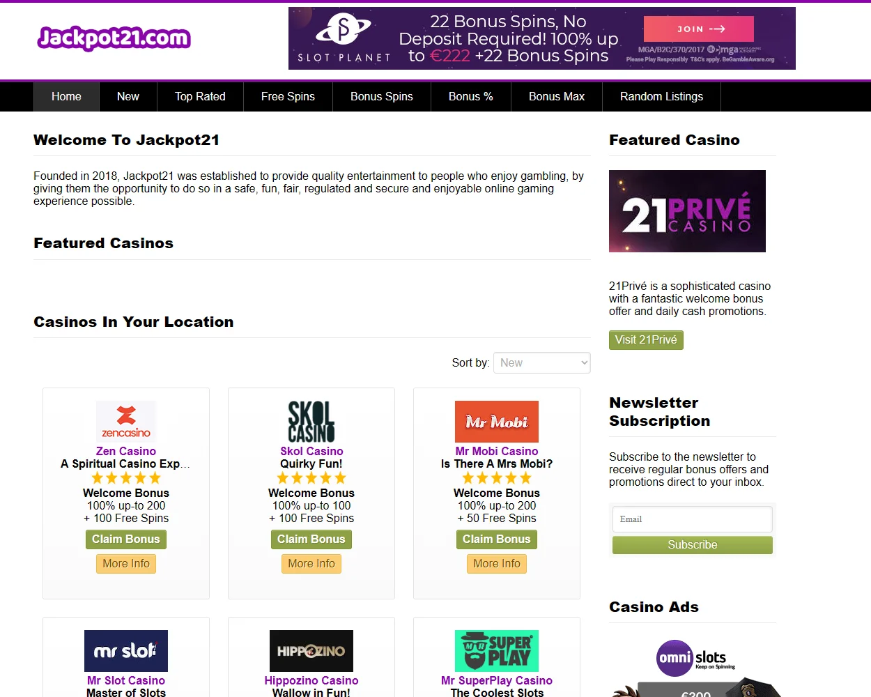 Jackpot21.com Jackpot21.com