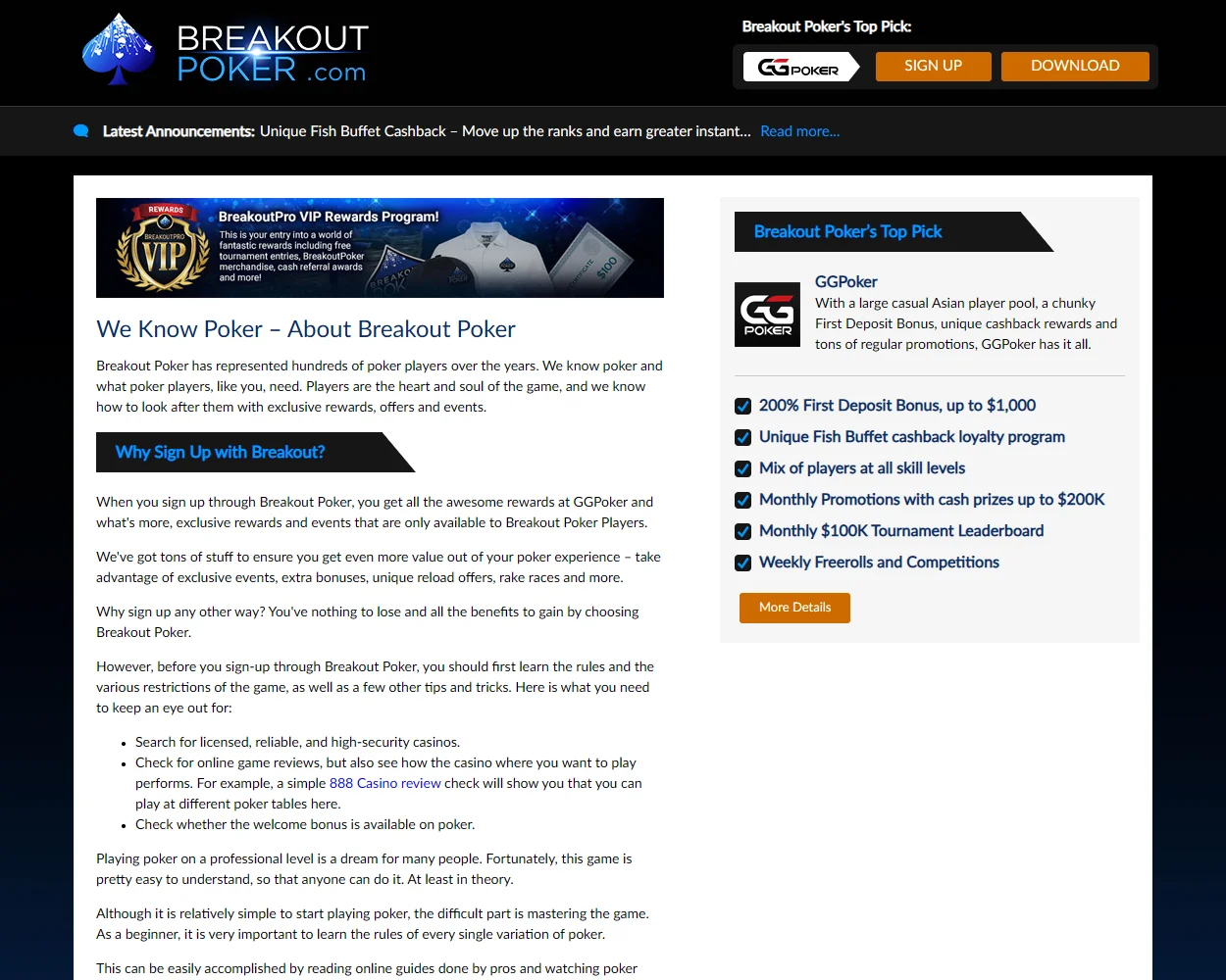 Breakout Poker Breakout Poker