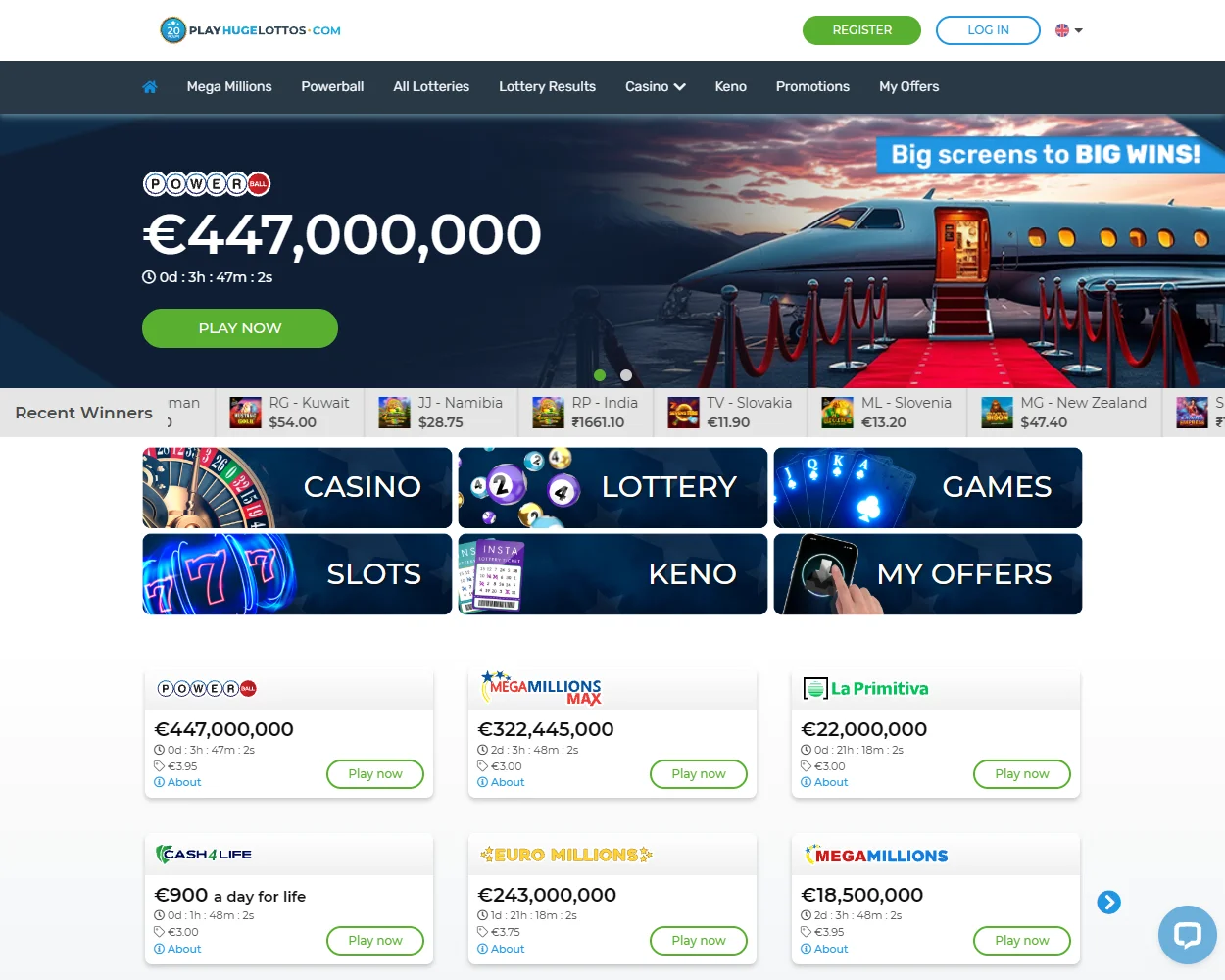 Play Huge Lottos Play Huge Lottos